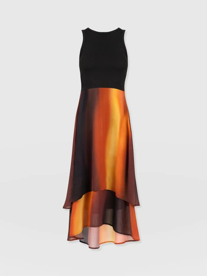 Etta Layered Dress 8211 Amber Gradient Amber Gradient Women Saint And Sofia Dresses