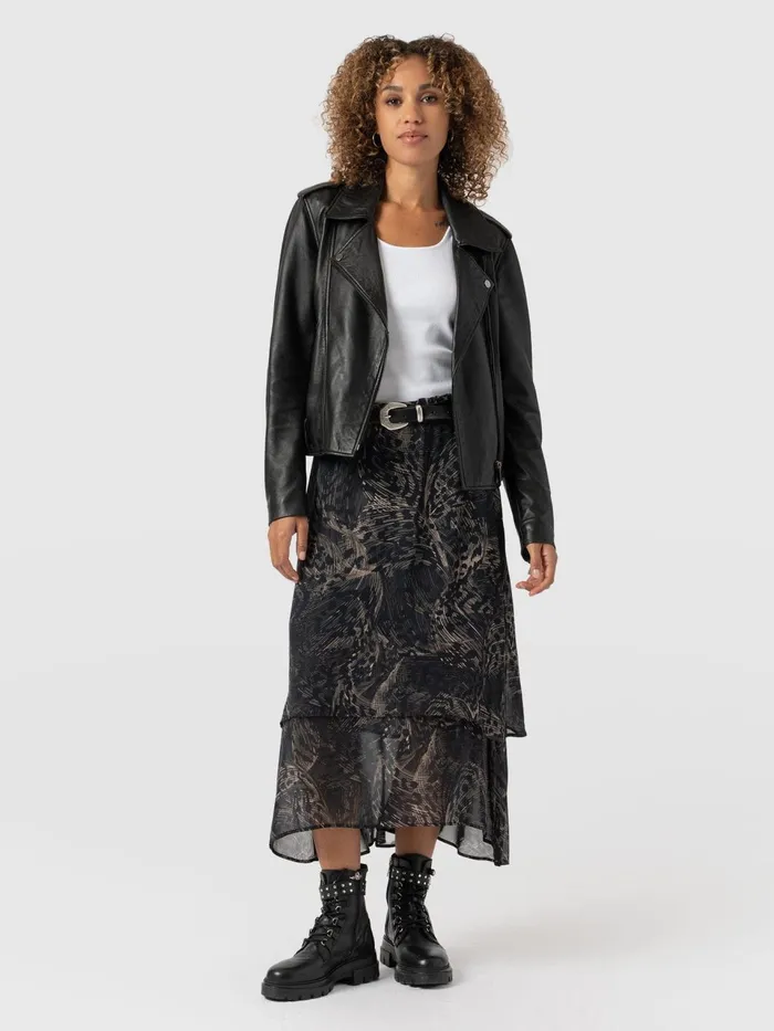 Etta Layered Skirt 8211 Spot Feather Spot Feather Women Saint And Sofia Skirts Etta Layered Skirt 8211 Spot Feather Spot Feather Women Saint And Sofia Skirts