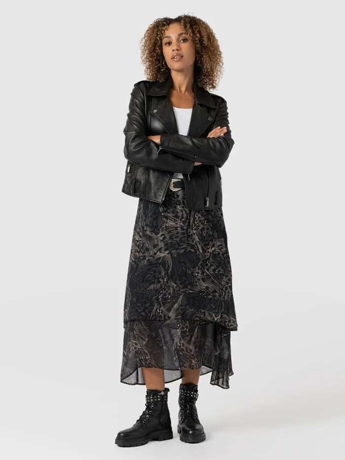 Etta Layered Skirt 8211 Spot Feather Spot Feather Women Saint And Sofia Skirts