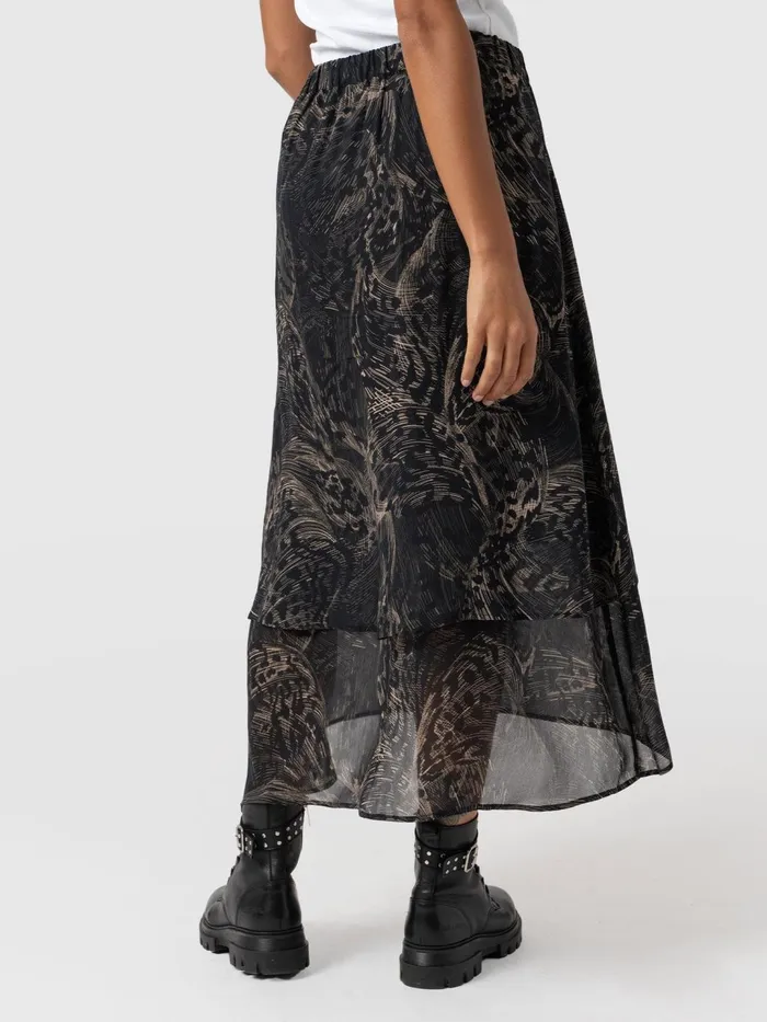Etta Layered Skirt 8211 Spot Feather Spot Feather Women Saint And Sofia Skirts