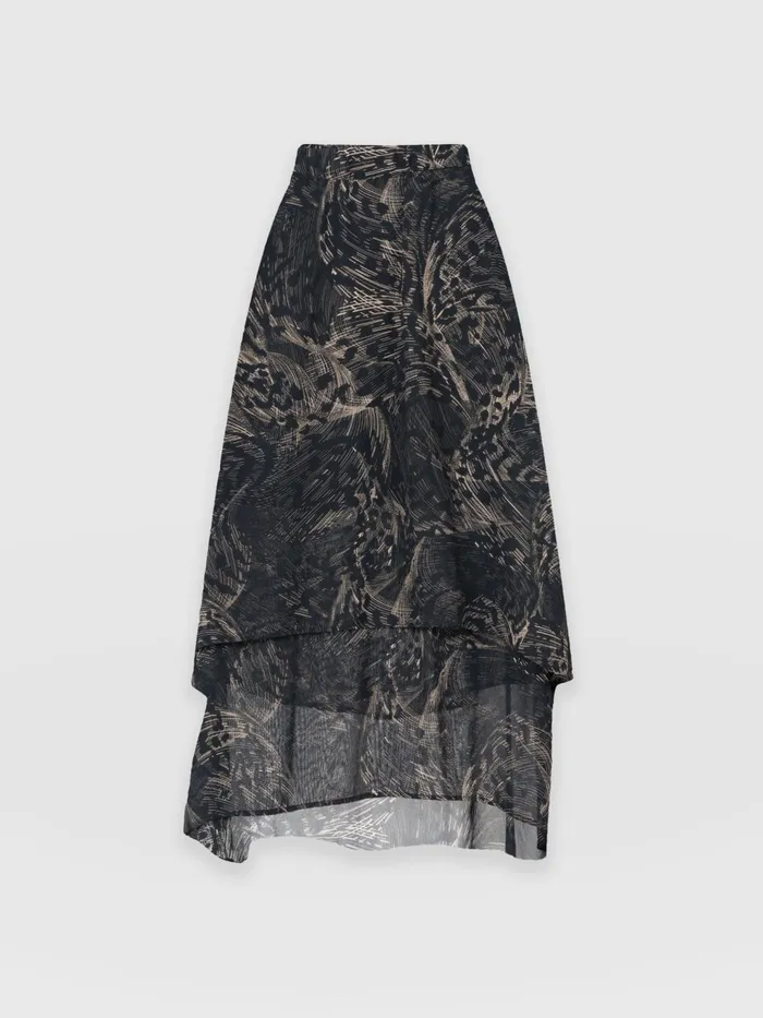 Etta Layered Skirt 8211 Spot Feather Spot Feather Women Saint And Sofia Skirts