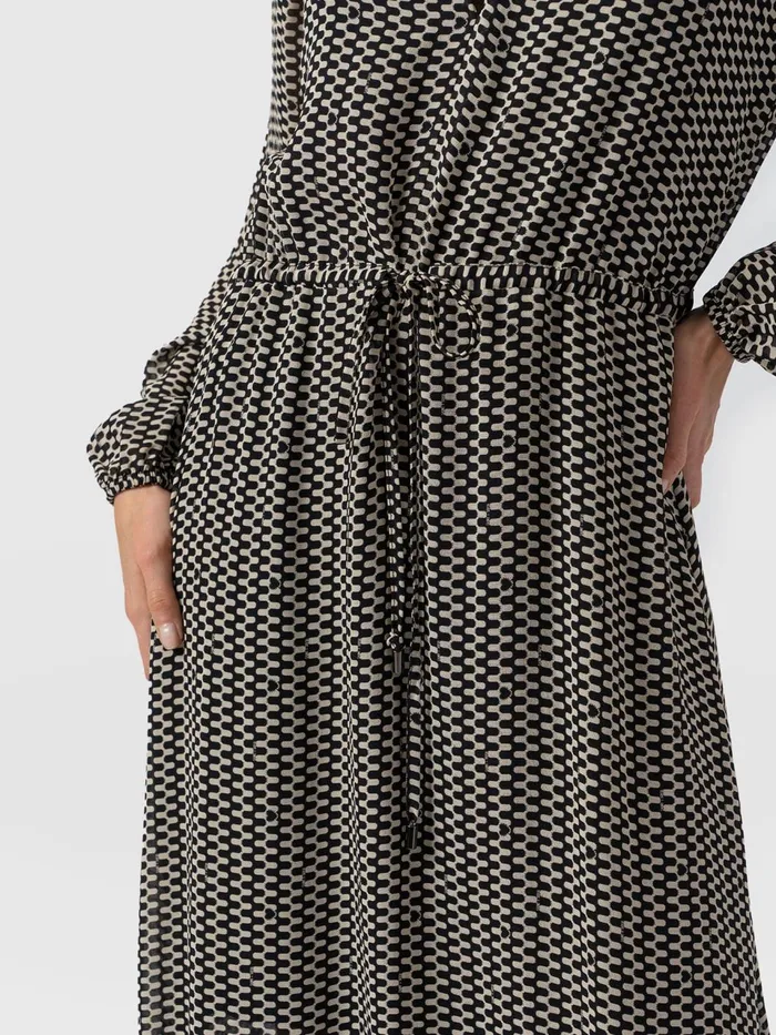 Evelyn High Low Dress 8211 Monochrome Wave Monochrome Wave Women Saint And Sofia Dresses