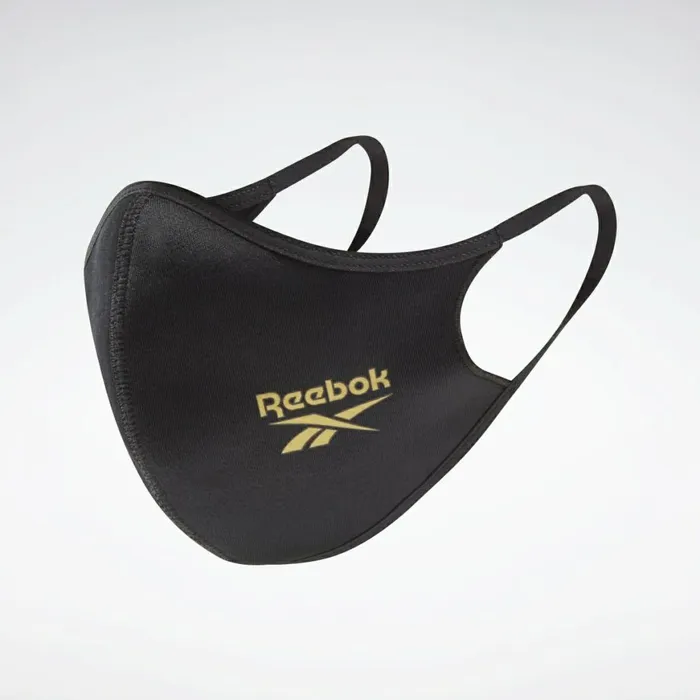 Face Covers Womens Reebok Face Cover ML 3Pack Black Twisted Coral Digital Glow