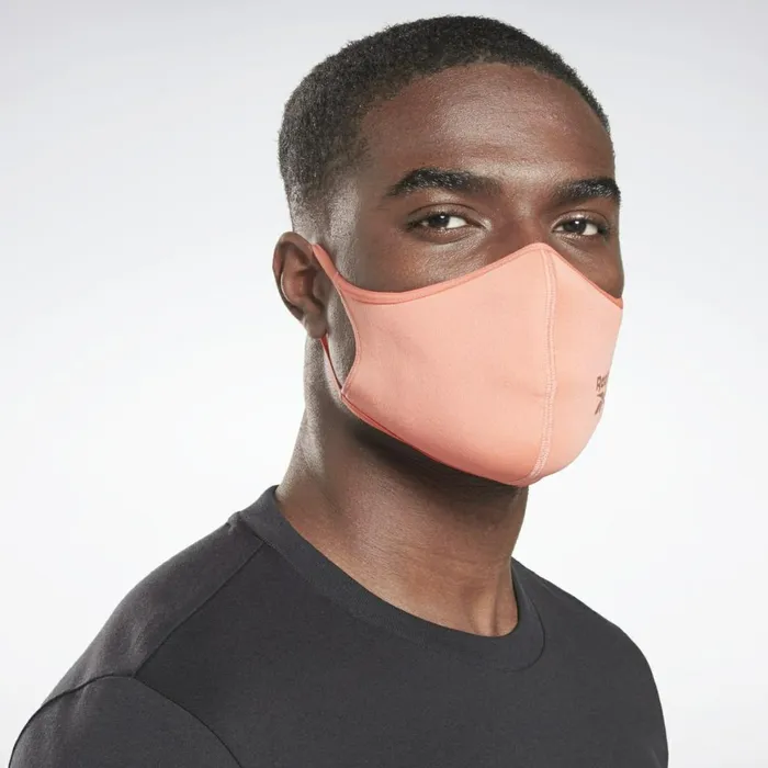 Face Covers Womens Reebok Face Cover ML 3Pack Black Twisted Coral Digital Glow