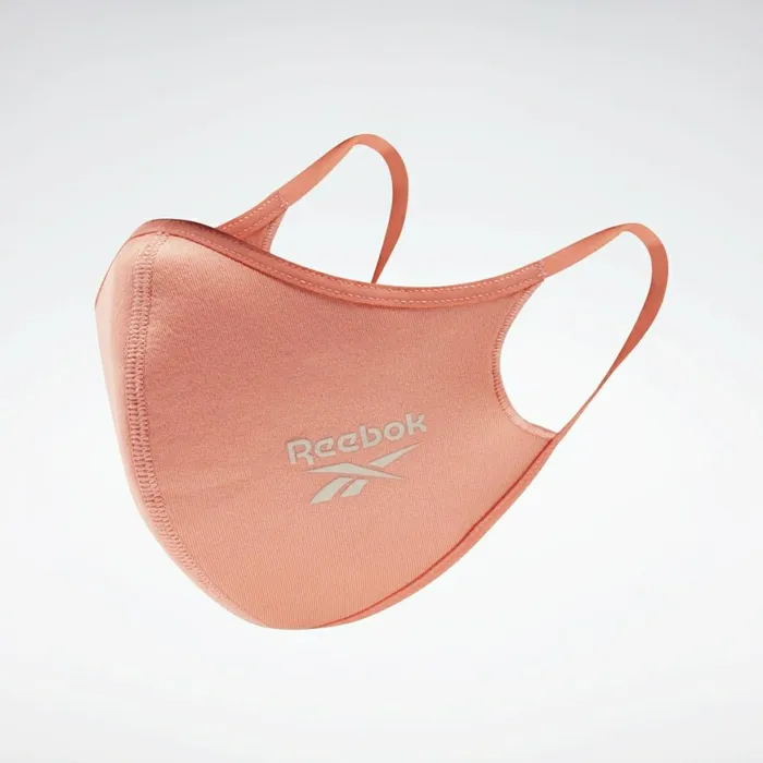 Face Covers Womens Reebok Face Cover ML 3Pack Black Twisted Coral Digital Glow