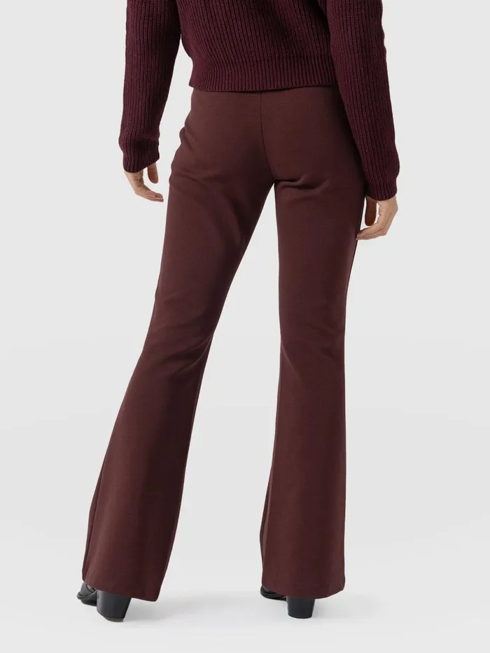 Fearne Flare Legging 8211 Maroon Maroon Women Saint And Sofia Pants