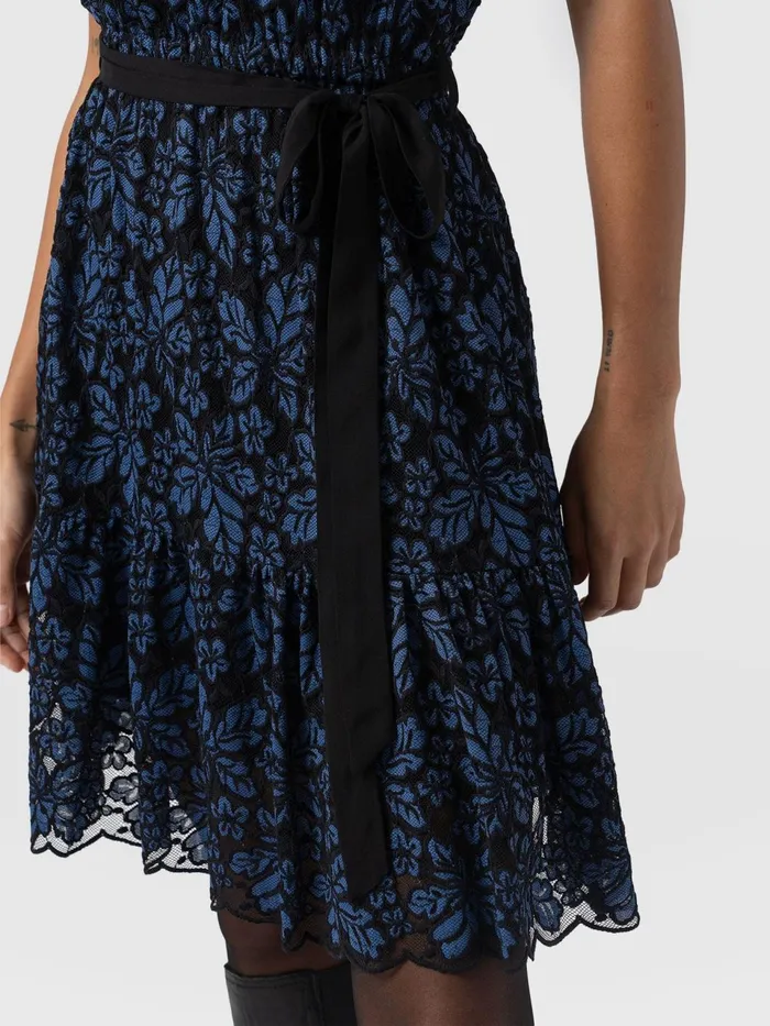 Fearne Lace Mini Dress 8211 BlueBlack Blueblack Women Saint And Sofia Dresses