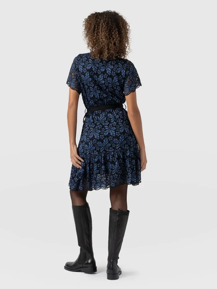 Fearne Lace Mini Dress 8211 BlueBlack Blueblack Women Saint And Sofia Dresses