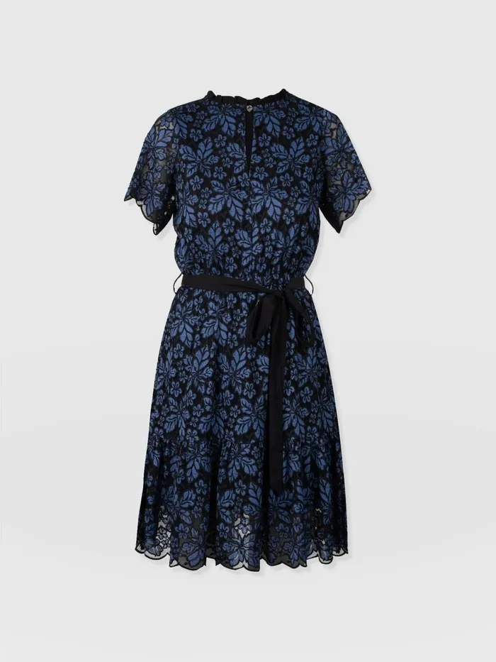 Fearne Lace Mini Dress 8211 BlueBlack Blueblack Women Saint And Sofia Dresses