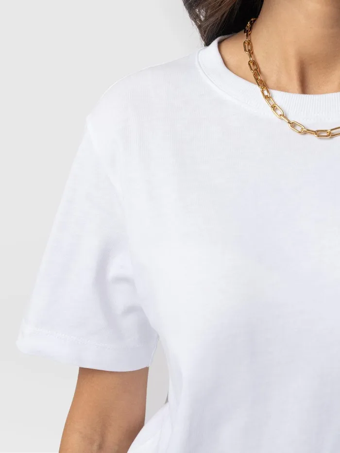 Finsbury Crew Neck Tee 8211 White White Women Saint And Sofia TShirts and Tanks