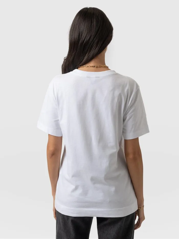 Finsbury Crew Neck Tee 8211 White White Women Saint And Sofia TShirts and Tanks