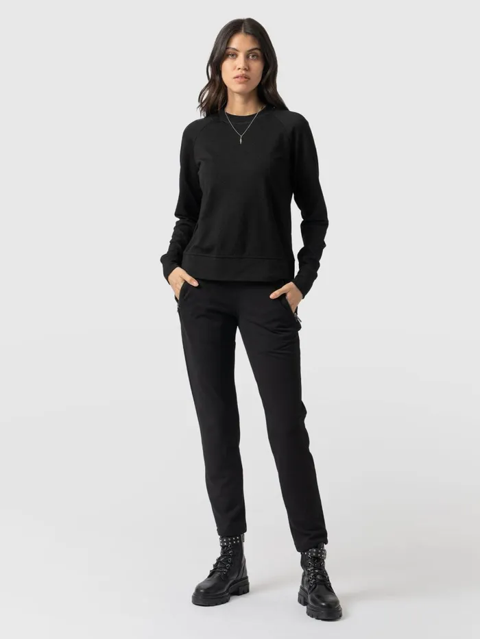 Finsbury Zip Pant 8211 Black Black Women Saint And Sofia Pants