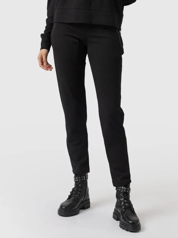 Finsbury Zip Pant 8211 Black Black Women Saint And Sofia Pants