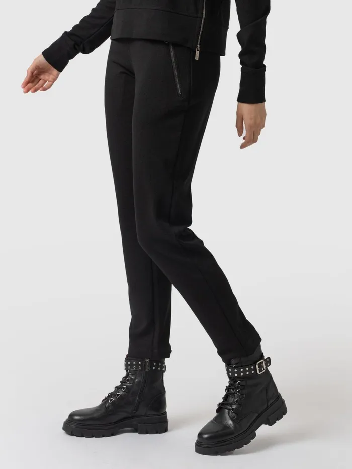 Finsbury Zip Pant 8211 Black Black Women Saint And Sofia Pants