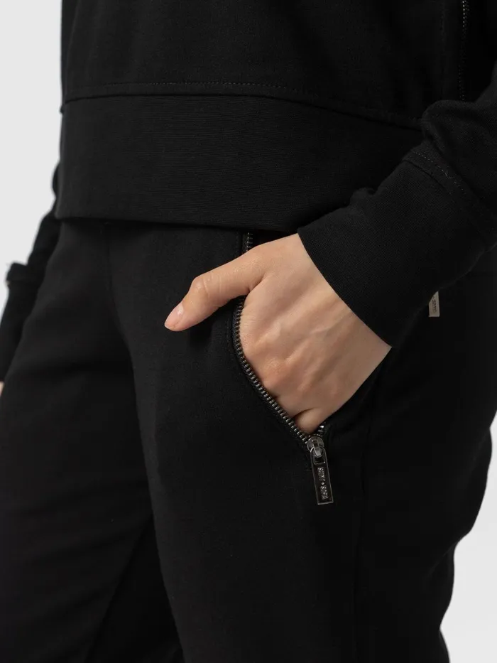 Finsbury Zip Pant 8211 Black Black Women Saint And Sofia Pants