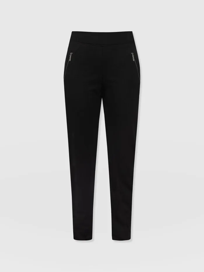 Finsbury Zip Pant 8211 Black Black Women Saint And Sofia Pants