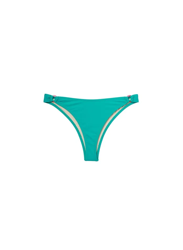 Fleur Du Mal Bikinis Women High Leg Bikini Bottom With Rings Capri Fleur Du Mal Bikinis Women High Leg Bikini Bottom With Rings Capri
