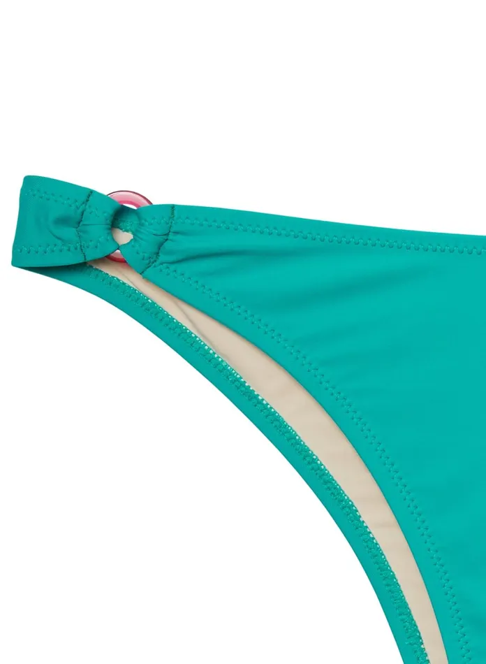 Fleur Du Mal Bikinis Women High Leg Bikini Bottom With Rings Capri Fleur Du Mal Bikinis Women High Leg Bikini Bottom With Rings Capri