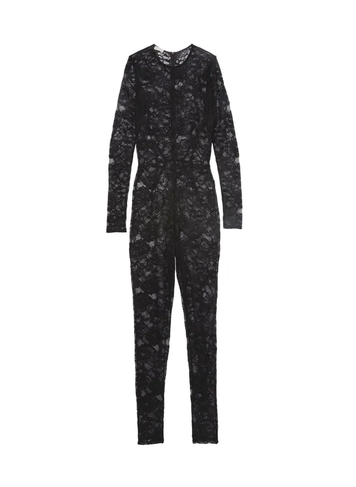 Fleur Du Mal Bodysuits Women Lace Catsuit Black Fleur Du Mal Bodysuits Women Lace Catsuit Black