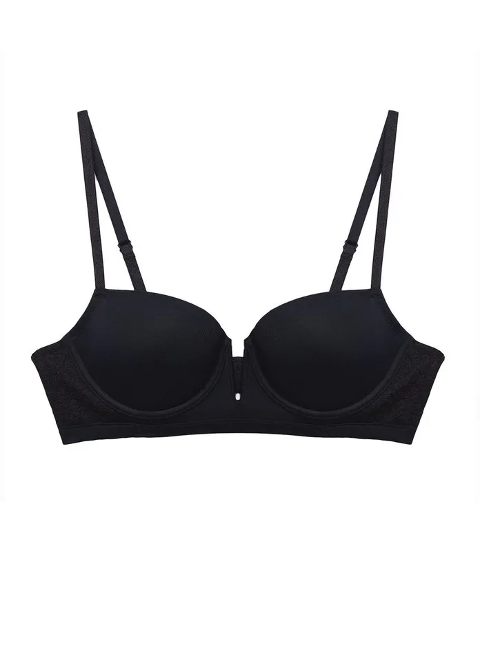 Fleur Du Mal Bras Women Charlotte TShirt Bra Black