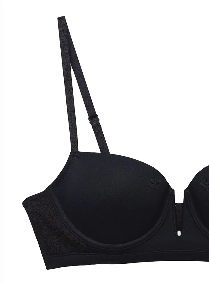 Fleur Du Mal Bras Women Charlotte TShirt Bra Black