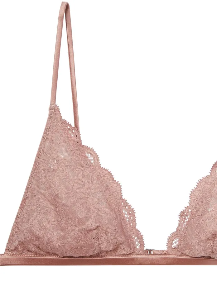 Fleur Du Mal Bras Women Charlotte Triangle Bra Tan