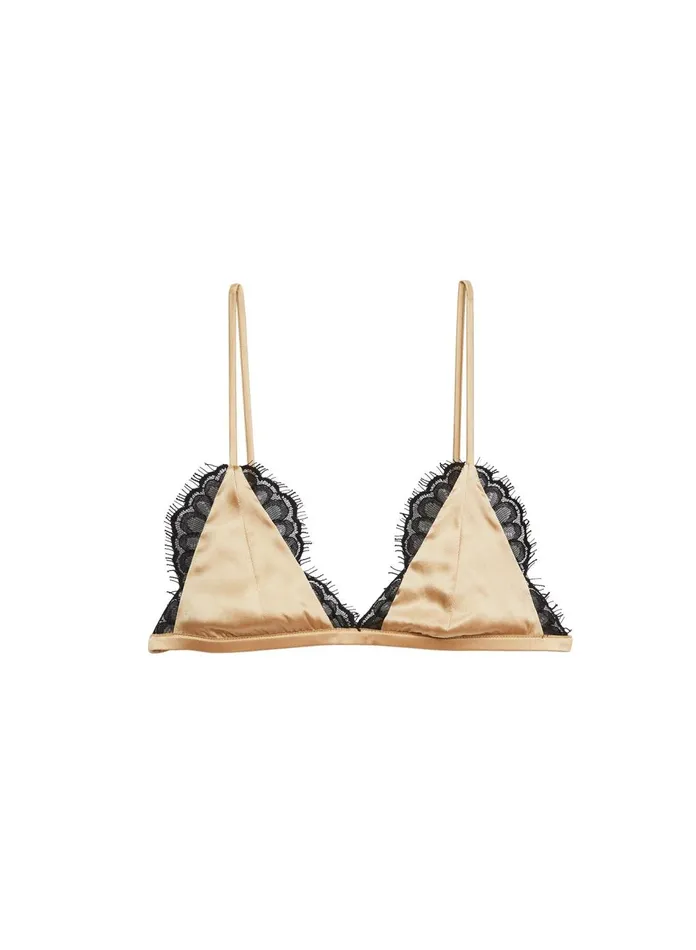 Fleur Du Mal Bras Women Cherie Lace Triangle Bra Bubbly