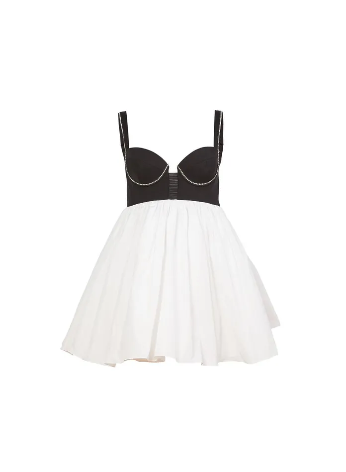 Fleur Du Mal Bridal Women Bustier Babydoll Dress Ivory Fleur Du Mal Bridal Women Bustier Babydoll Dress Ivory