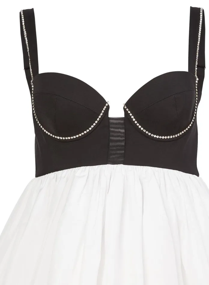 Fleur Du Mal Bridal Women Bustier Babydoll Dress Ivory Fleur Du Mal Bridal Women Bustier Babydoll Dress Ivory