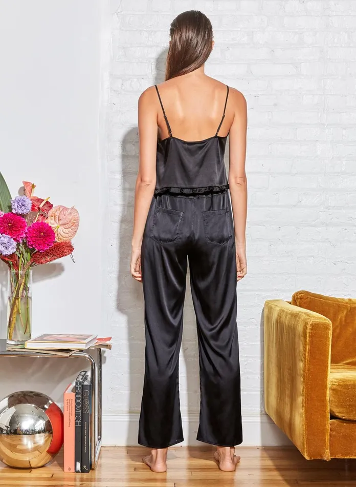 Fleur Du Mal Camis and Tanks Women Washable Silk Cami Black