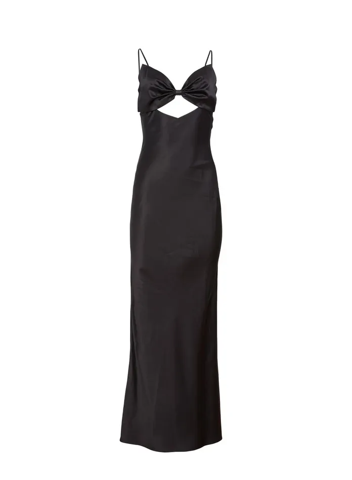 Fleur Du Mal Dresses Women Bow Slip Dress Black Fleur Du Mal Dresses Women Bow Slip Dress Black