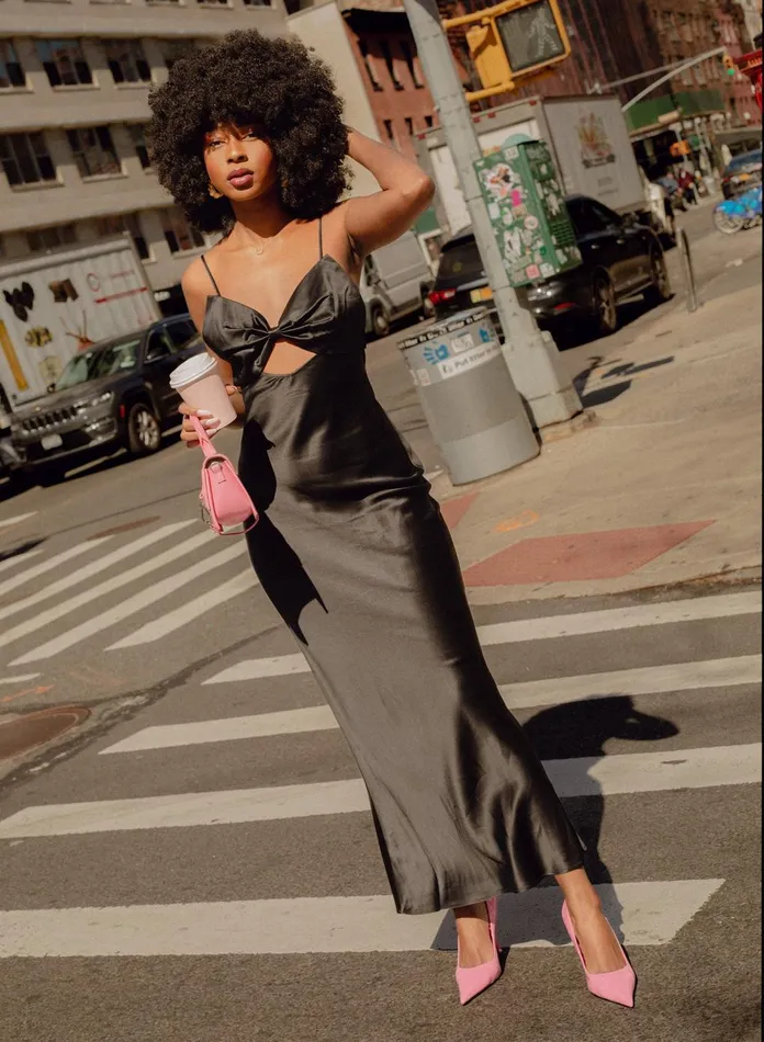 Fleur Du Mal Dresses Women Bow Slip Dress Black Fleur Du Mal Dresses Women Bow Slip Dress Black
