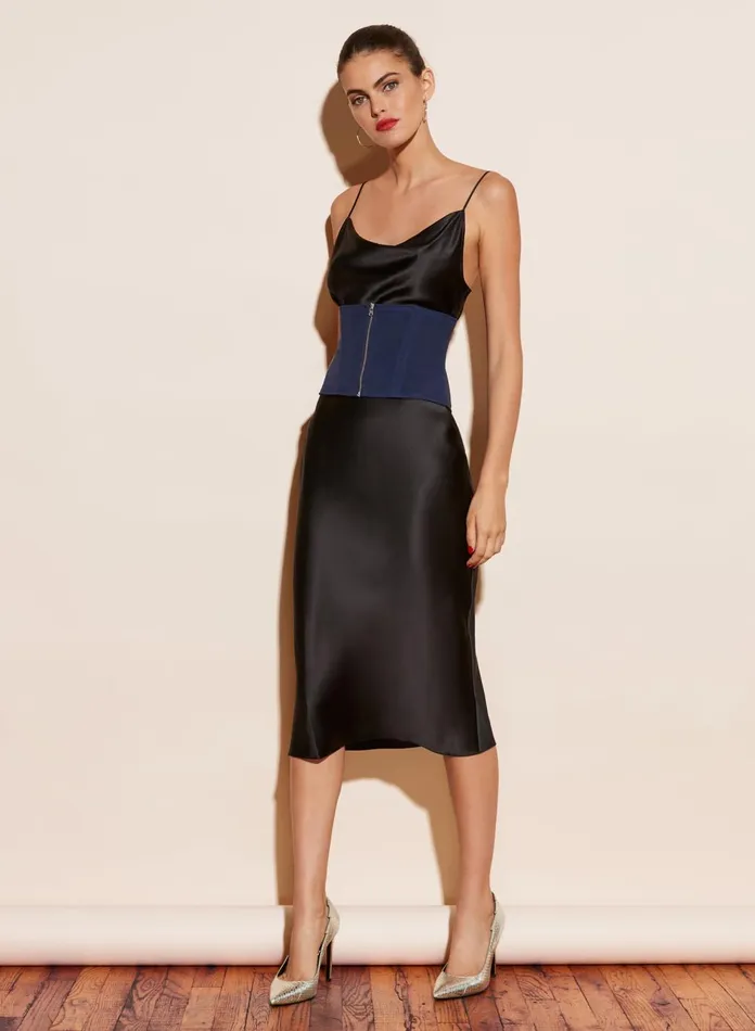 Fleur Du Mal Dresses Women Cowl Neck Slip Dress Black Fleur Du Mal Dresses Women Cowl Neck Slip Dress Black