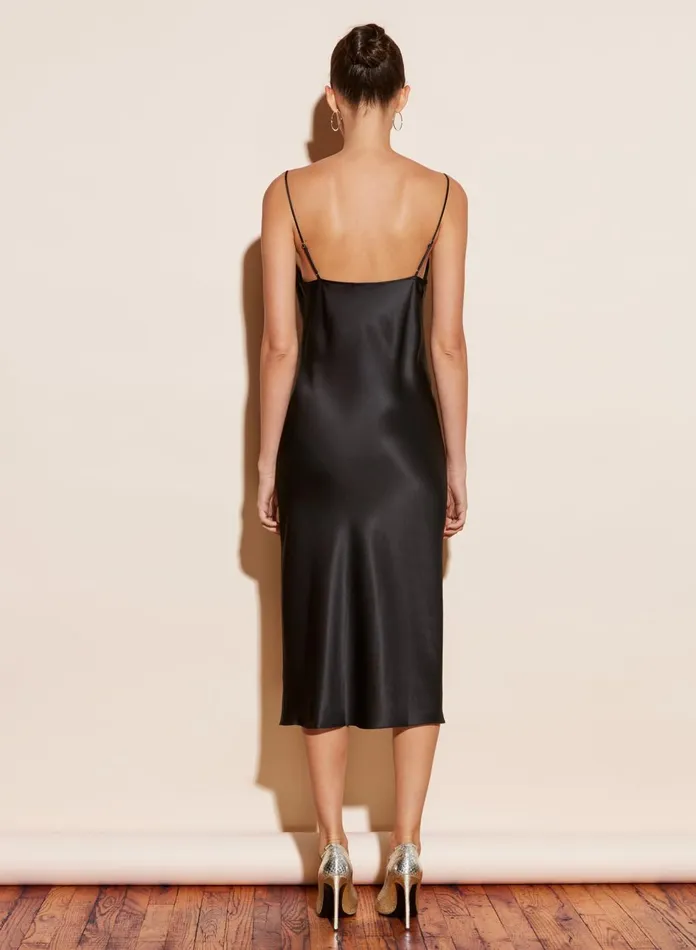 Fleur Du Mal Dresses Women Cowl Neck Slip Dress Black Fleur Du Mal Dresses Women Cowl Neck Slip Dress Black