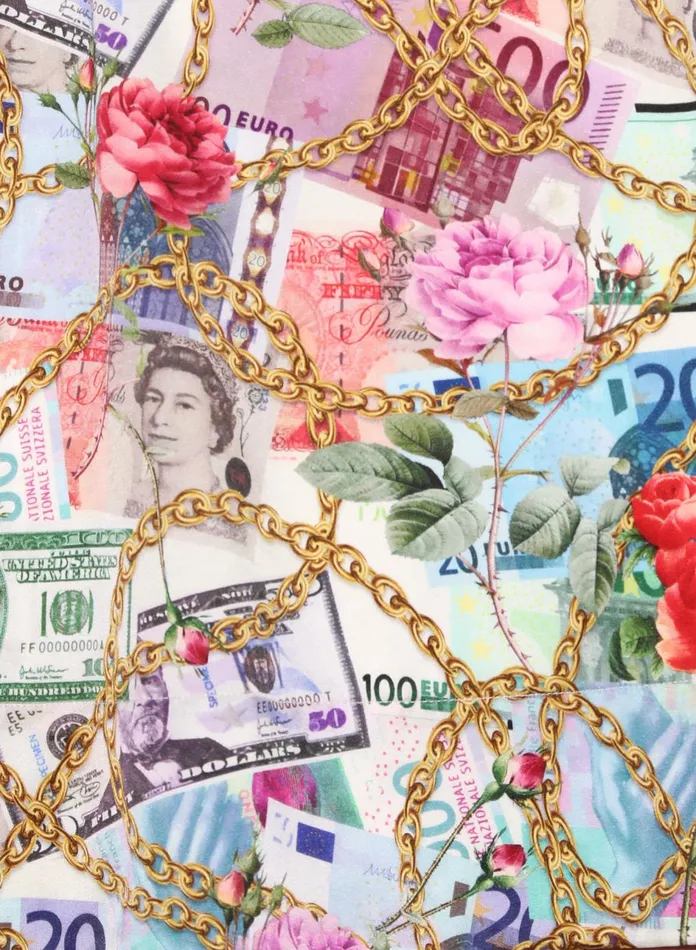 Fleur Du Mal Dresses Women So Money Bustier Dress So Money Print Fleur Du Mal Dresses Women So Money Bustier Dress So Money Print