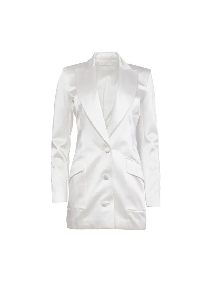 Fleur Du Mal Dresses Women Tuxedo Dress Ivory Fleur Du Mal Dresses Women Tuxedo Dress Ivory