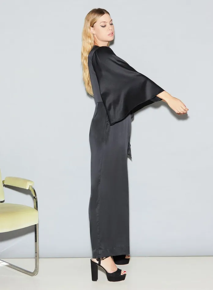 Fleur Du Mal Jumpsuits and Rompers Women Angel Sleeve Jumpsuit Black Fleur Du Mal Jumpsuits and Rompers Women Angel Sleeve Jumpsuit Black