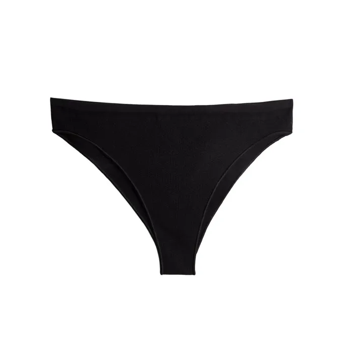 Fleur Du Mal Panties and Garters Women Le Body Perforated Knit Panty Black