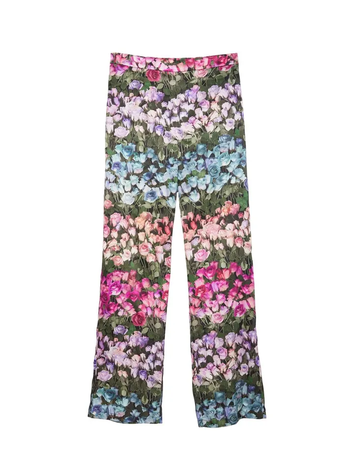 Fleur Du Mal Pants Women Rose Stripe Pant Rose Stripe Fleur Du Mal Pants Women Rose Stripe Pant Rose Stripe