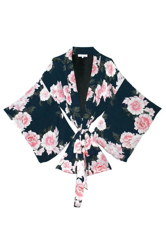 Fleur Du Mal Robes Women Haori Kimono Teal