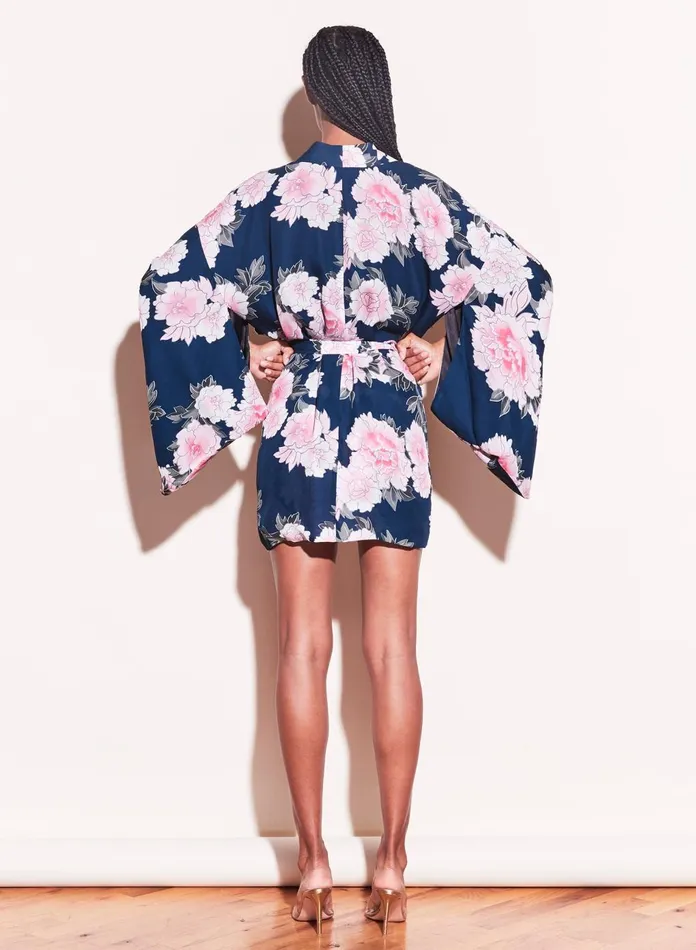 Fleur Du Mal Robes Women Haori Kimono Teal Fleur Du Mal Robes Women Haori Kimono Teal