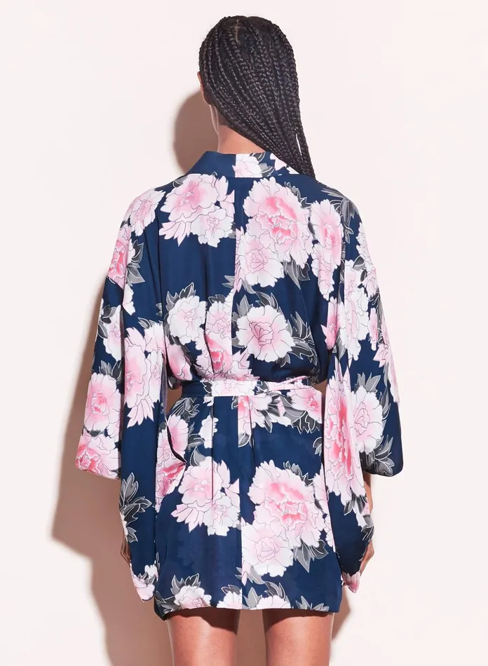 Fleur Du Mal Robes Women Haori Kimono Teal Fleur Du Mal Robes Women Haori Kimono Teal