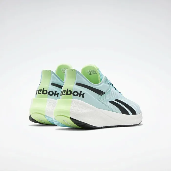 Floatride Womens Reebok Floatride Energy Symmetros Running Shoes Digital Glow Chalk Blue Neon Mint