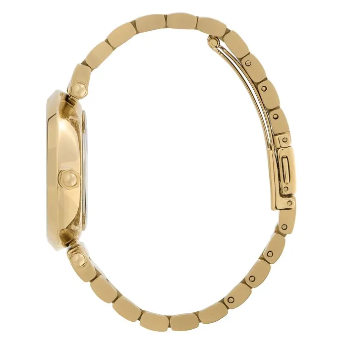Floral Watches Women Olivia Burton 34mm Floral TBar Green and Gold Bracelet Watch
