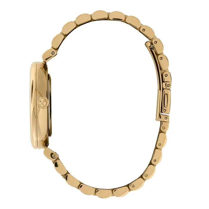 Floral Watches Women Olivia Burton 36mm Dogwood TBar Black and Gold Bracelet Watch