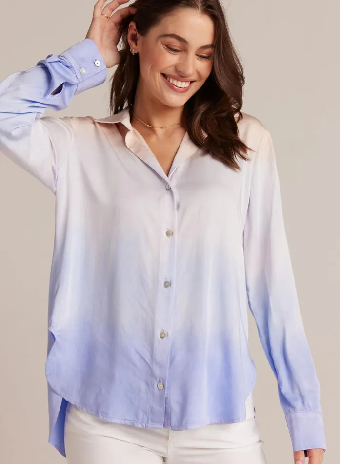 Flowy Button Down 8211 Sunrise Ombre Dye Women Bella Dahl Long Sleeve