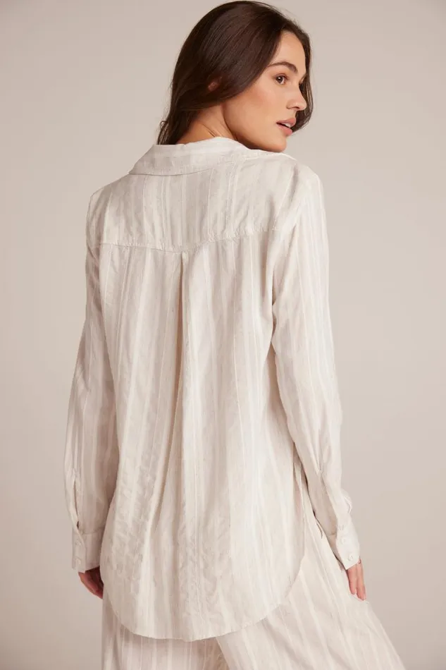 Flowy Button Down 8211 White Sand Stripe Women Bella Dahl Long Sleeve Flowy Button Down 8211 White Sand Stripe Women Bella Dahl Long Sleeve