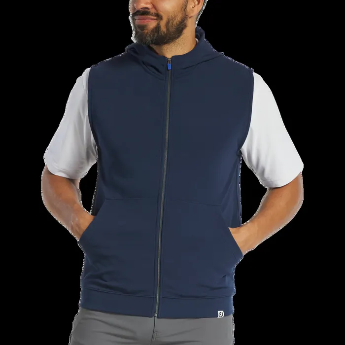 FootJoy Base MidLayers Men FullZip Hoodie Vest Navy