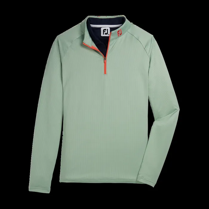 FootJoy Base MidLayers Women HalfZip Rib MidLayer 8211 FJ Tour Collar Sage FootJoy Base MidLayers Women HalfZip Rib MidLayer 8211 FJ Tour Collar Sage