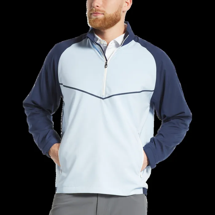 FootJoy Outer Layers Men Zephyr Windshirt Navy Light Blue